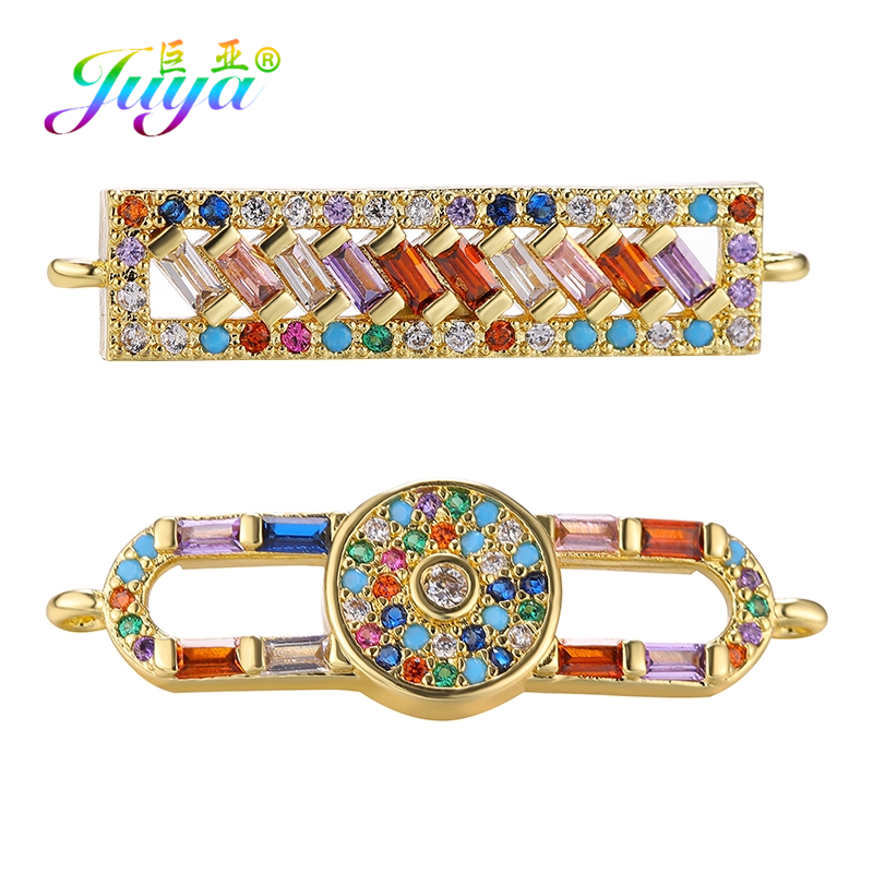 Jewelry Making Loops - Juya DIY Regenbogen-Zirkonia, 18 Karat vergoldet,