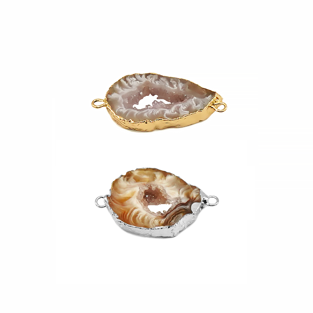 Jewelry Making With Stones - Unregelmäßige natürliche Achat Geode Druzy Stein