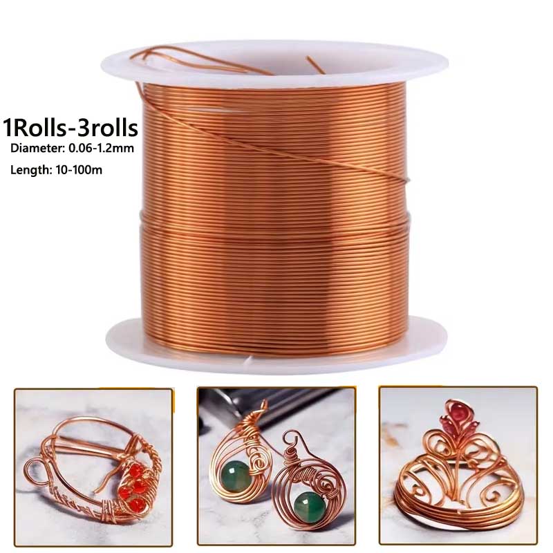 Jewelry Making Thread - 1–3 Rollen weicher Kupferdraht für Elektrokulatur,