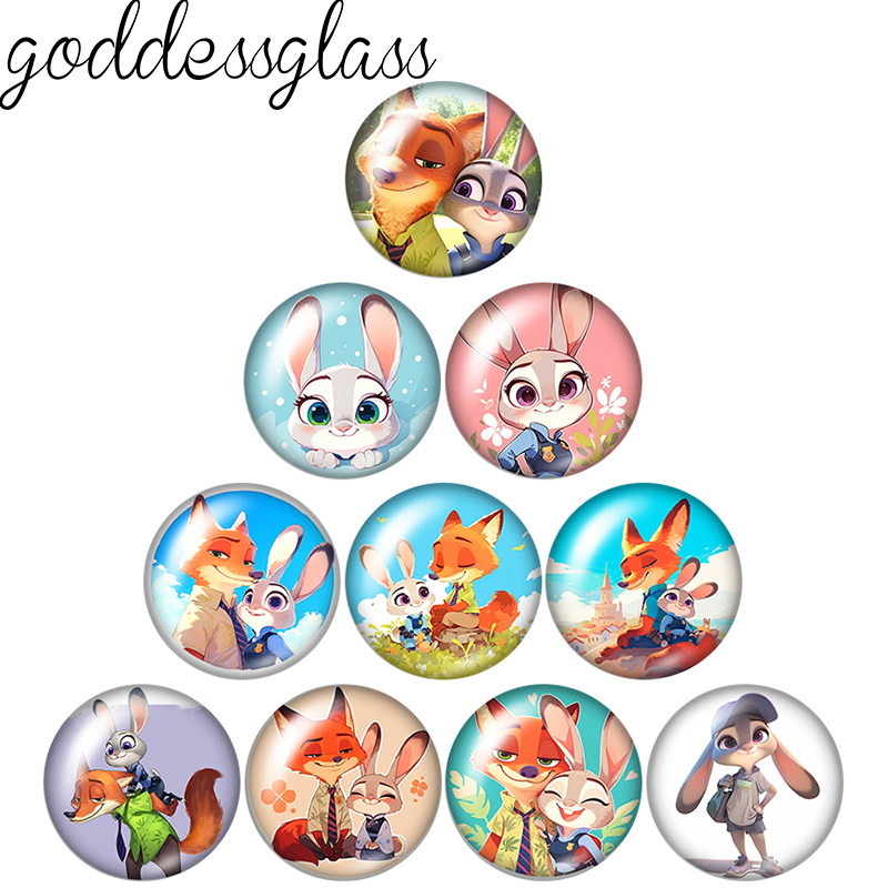 Jewelry Making For Couples - Judy&Nick Paar-Cartoon-Fotos, rund, 12 mm/18 mm/20