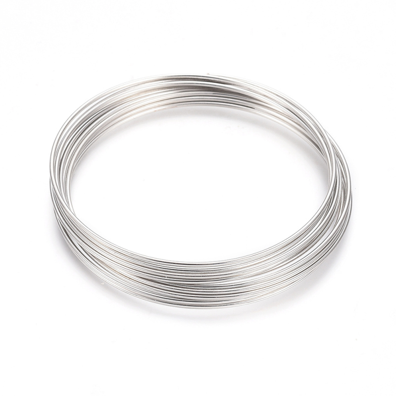 Memory Wire Bracelet - ca. 10 Kreise/Set Stahl-Memory-Draht-Armbänder zur Herstellung