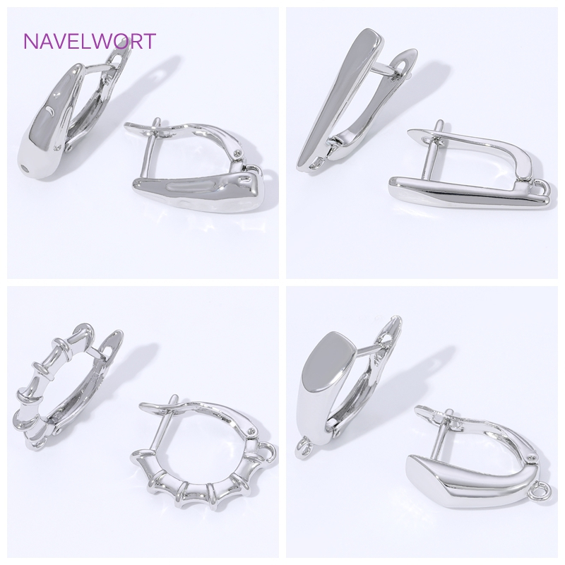 Jewelry Making Thread - 18K vergoldete, glatte Ohrringhaken, Ohrdrahthalterungen für