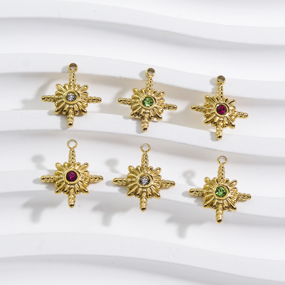 Jewelry Making With Stones - 3 Stück Edelstahl Gold Farbe acht