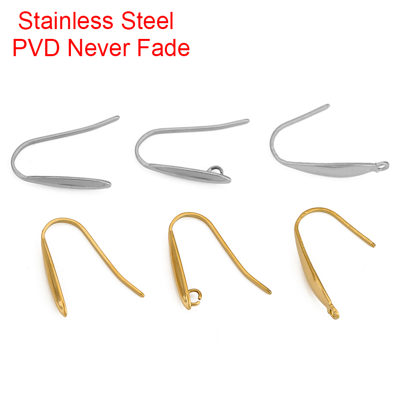 Jewelry Making Thread - 10 Stück nie verblassende Edelstahl-Ohrringhaken, Drahtherstellung,