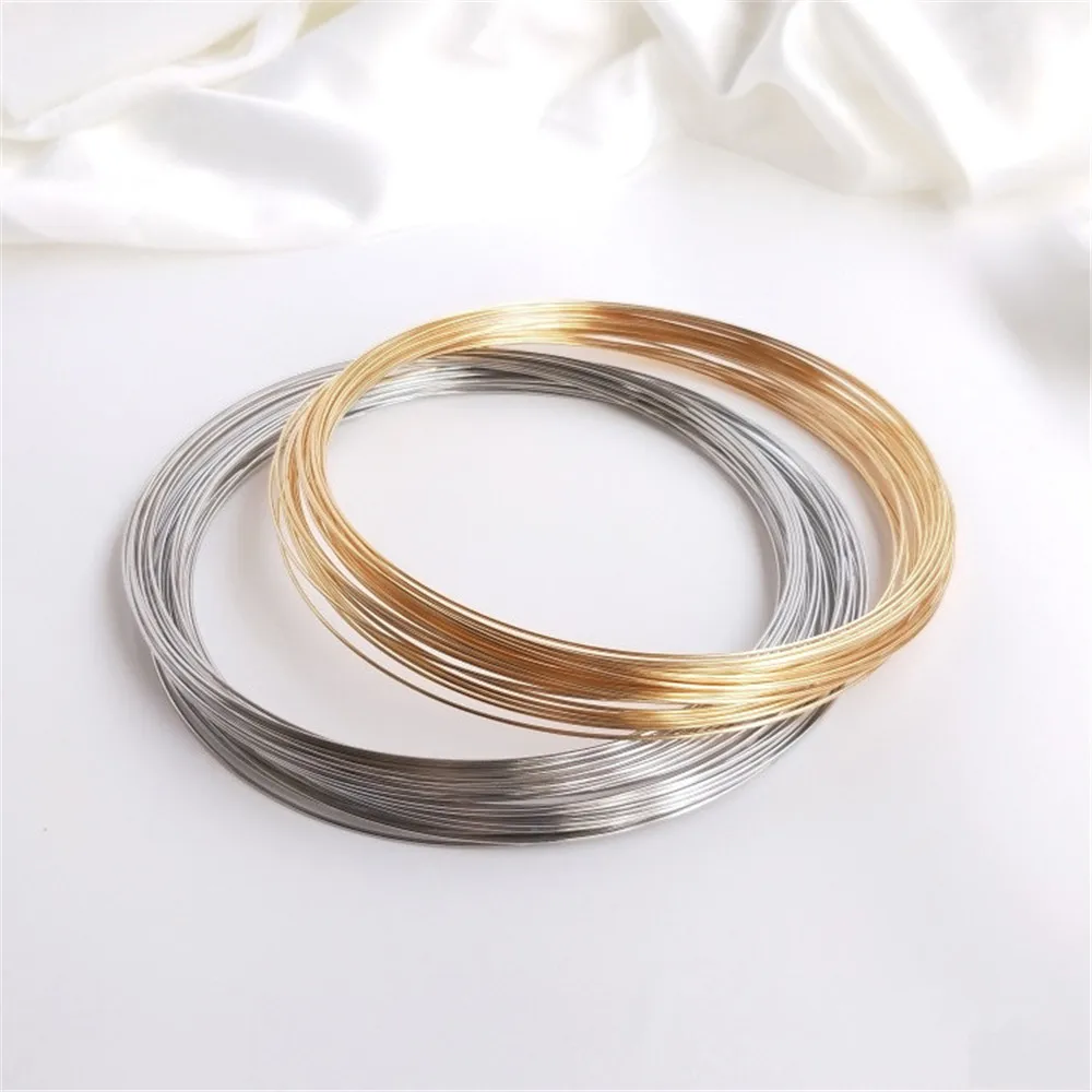 Memory Wire Bracelet - Farbkonservierung 14K Gold Weißgold Memory Wire