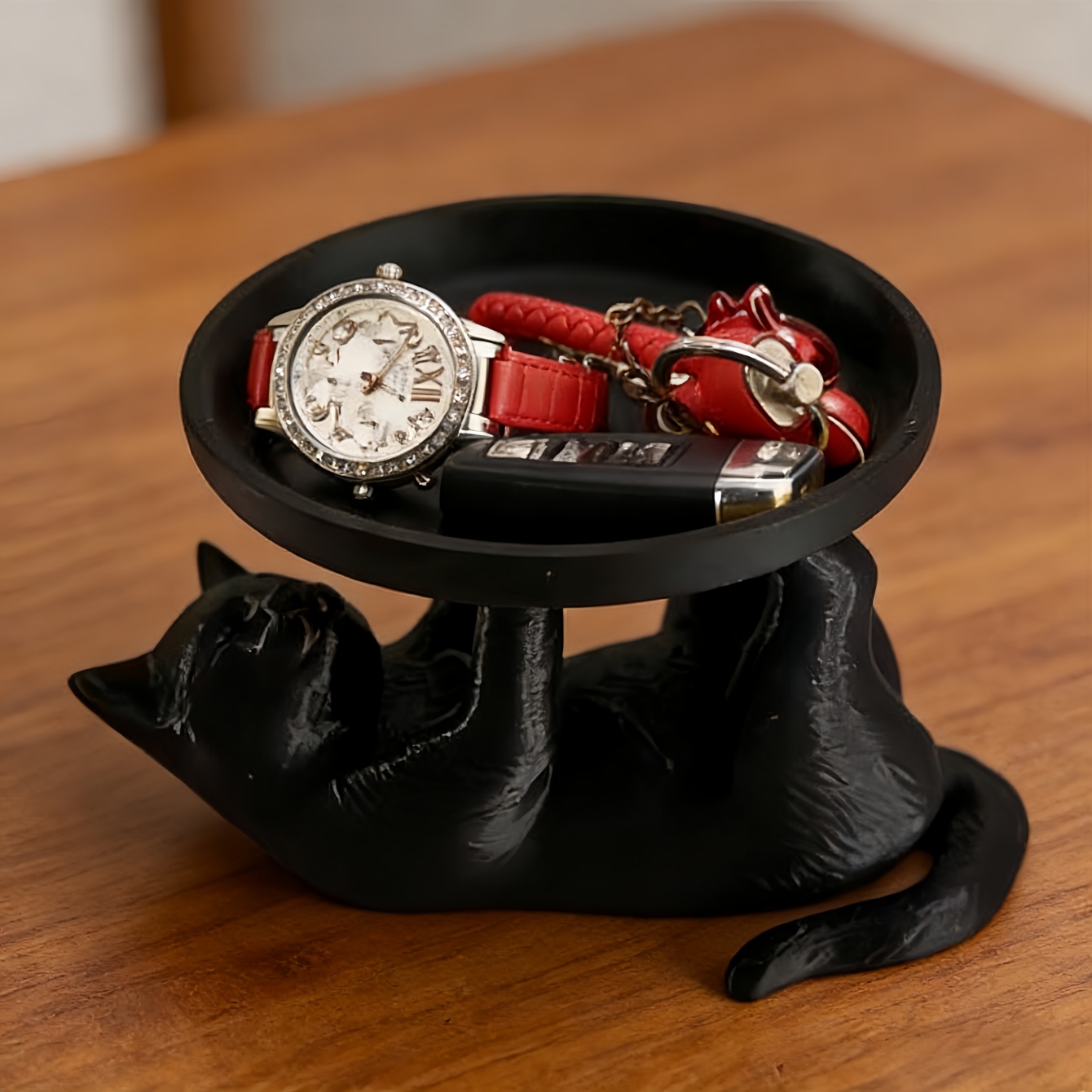 Jewelry Making Desk - Einfacher Stil, lustiges Katzen-Schmucktablett, Schmuckaufbewahrungstablett für