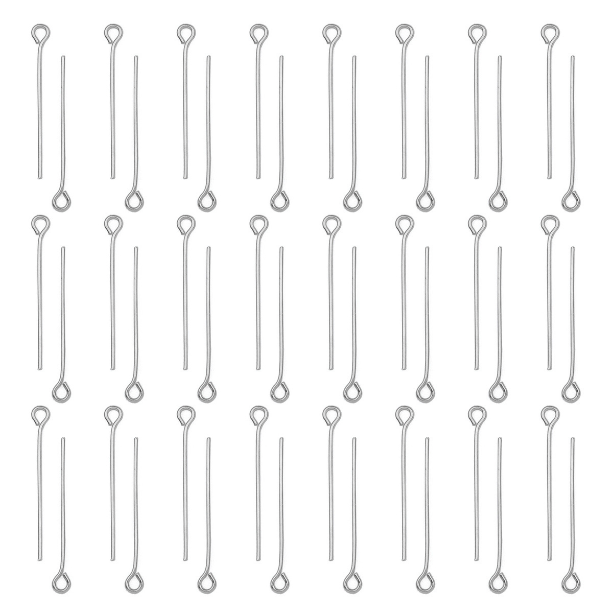 Jewelry Making Head Pins - 100 Stück/Set Edelstahl Ösennadeln DIY Schmuckzubehör