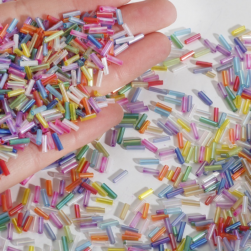 Crimp Bead Tube - 2x7mm 600 teile/los Reis Geformt Kristall