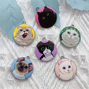 10 Stück Cartoon-Tier-Katzen-E – Jewelry Making Pendants Bewertung und Preis