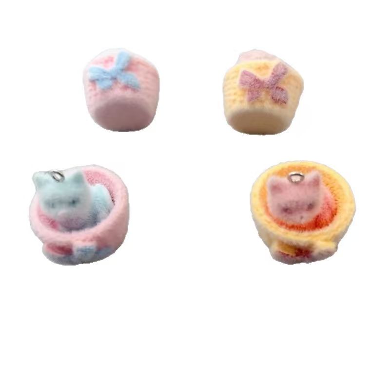 4 Stück 3D-Plüsch-Katzenanhäng – Jewelry Making Pendants Bewertung und Preis