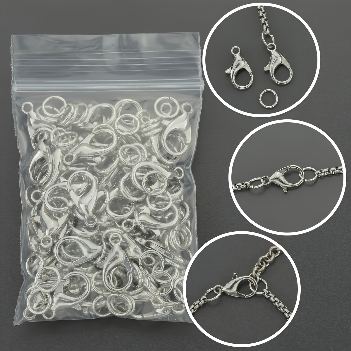 1/2/300 Stück Karabinerverschl – Jewelry Making Loops Bewertung und Preis