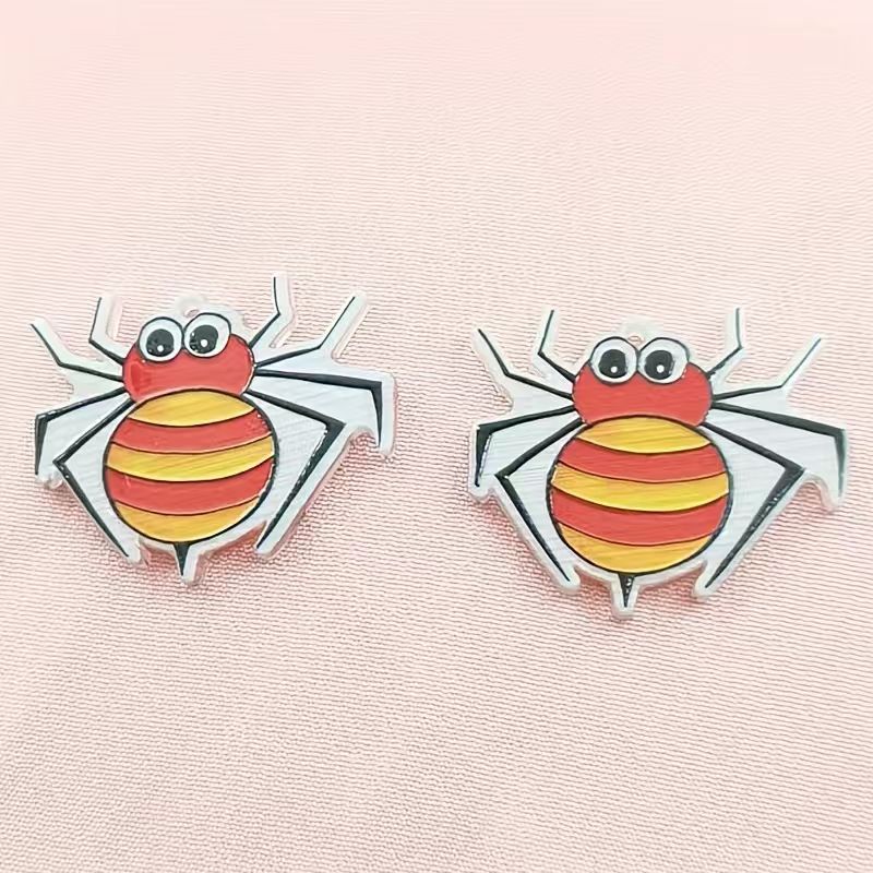 10 Stück Acryl-Halloween-Spinn – Jewelry Making Pendants Bewertung und Preis
