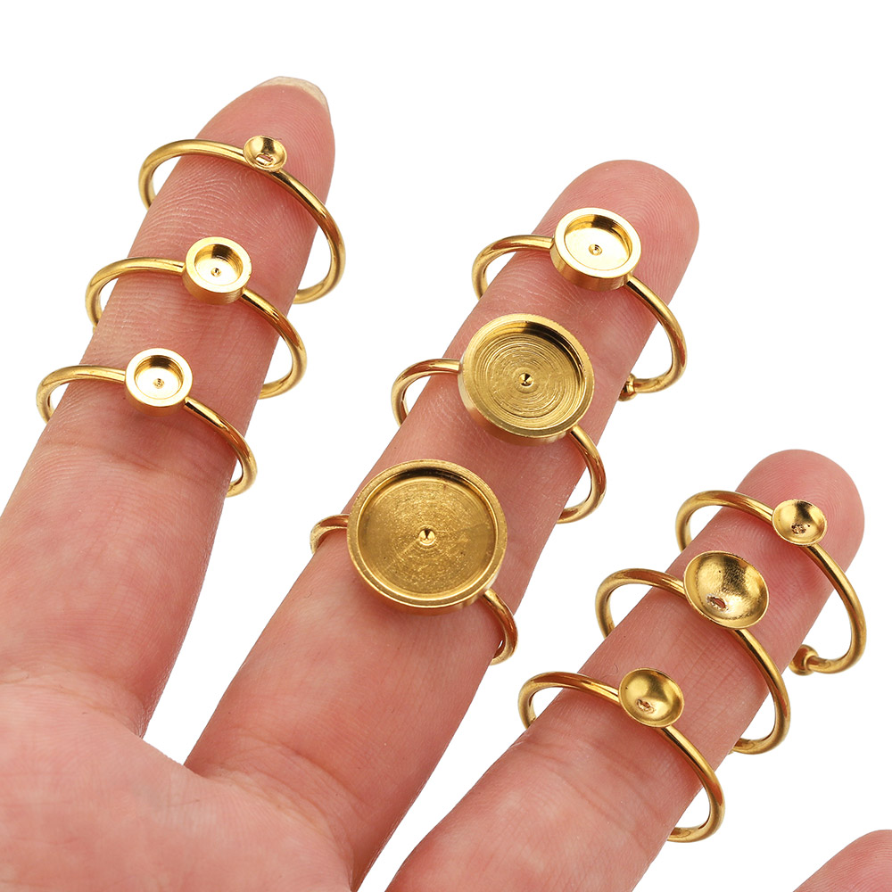 10 Stück Edelstahl Runde Verst – Jewelry Making With Stones Bewertung und Preis