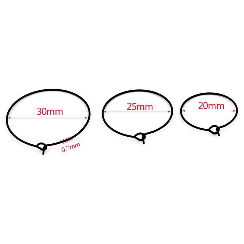 20 Stück 20mm 25mm 30mm Edelst – Jewelry Making Loops Bewertung und Preis
