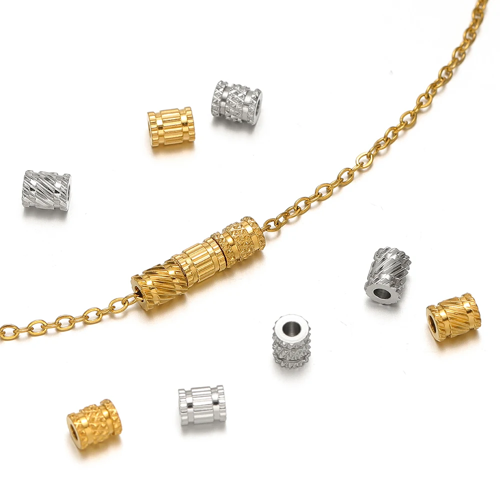 20 Stück PVD Gold Edelstahl Gr – Crimp Bead Tube Bewertung und Preis