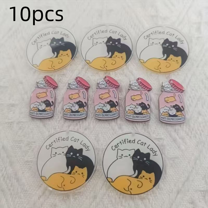 10 Stück niedliche Katzenanhän – Jewelry Making Pendants Bewertung und Preis