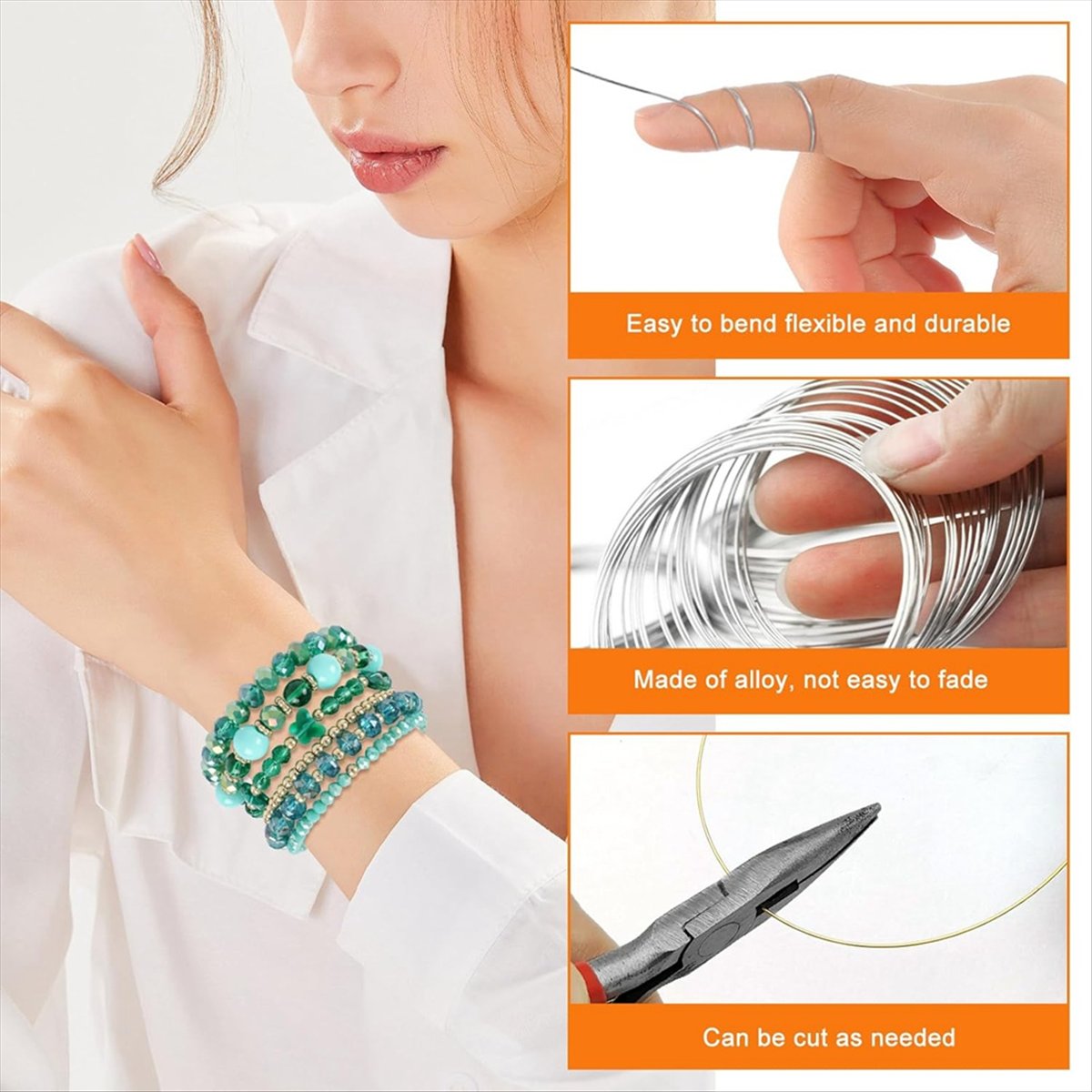 ABJS Memory-Beading-Draht, Sch – Memory Wire Bracelet Bewertung und Preis