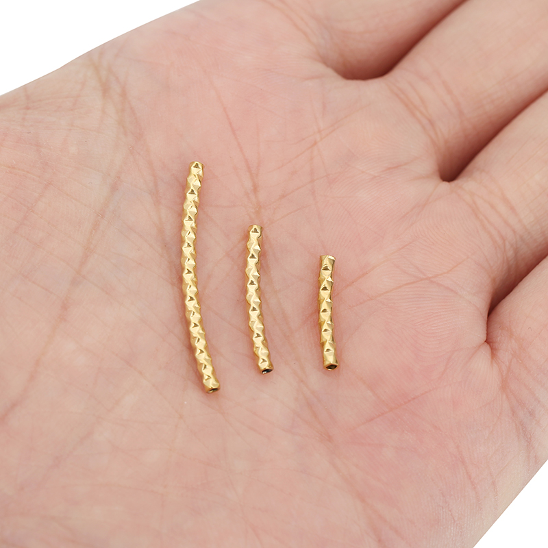 10 Stück gebogene PVD-Edelstah – Crimp Bead Tube Bewertung und Preis