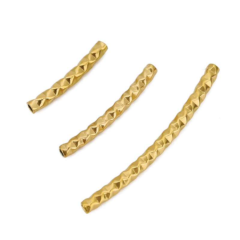 10 Stück gebogene PVD-Edelstah – Crimp Bead Tube Bewertung und Preis