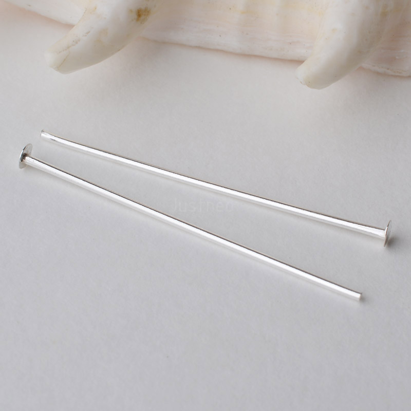 925er Sterlingsilber Flachkopf – Jewelry Making Head Pins Bewertung und Preis