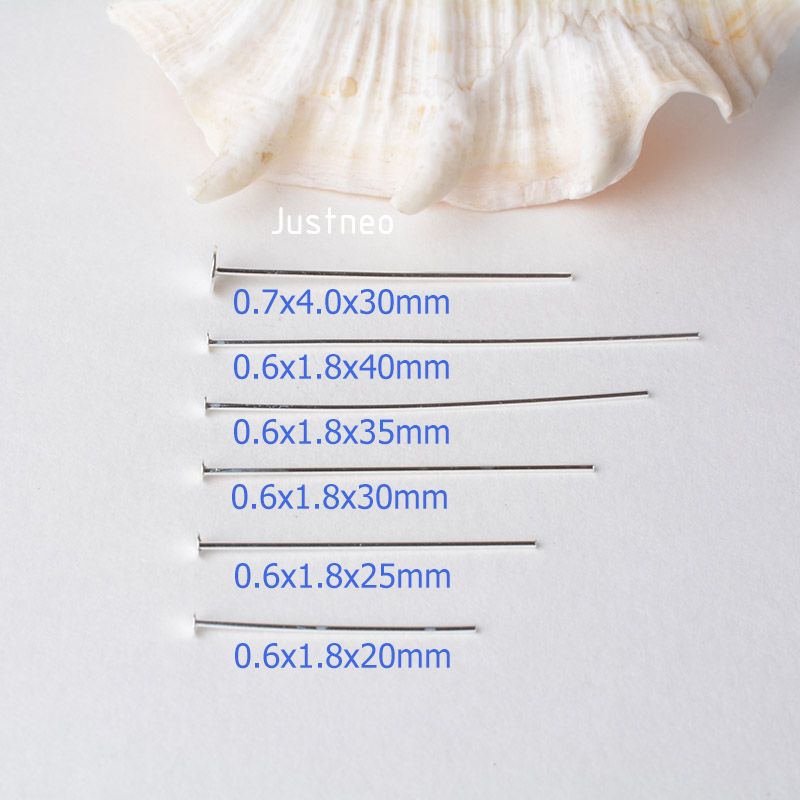 925er Sterlingsilber Flachkopf – Jewelry Making Head Pins Bewertung und Preis