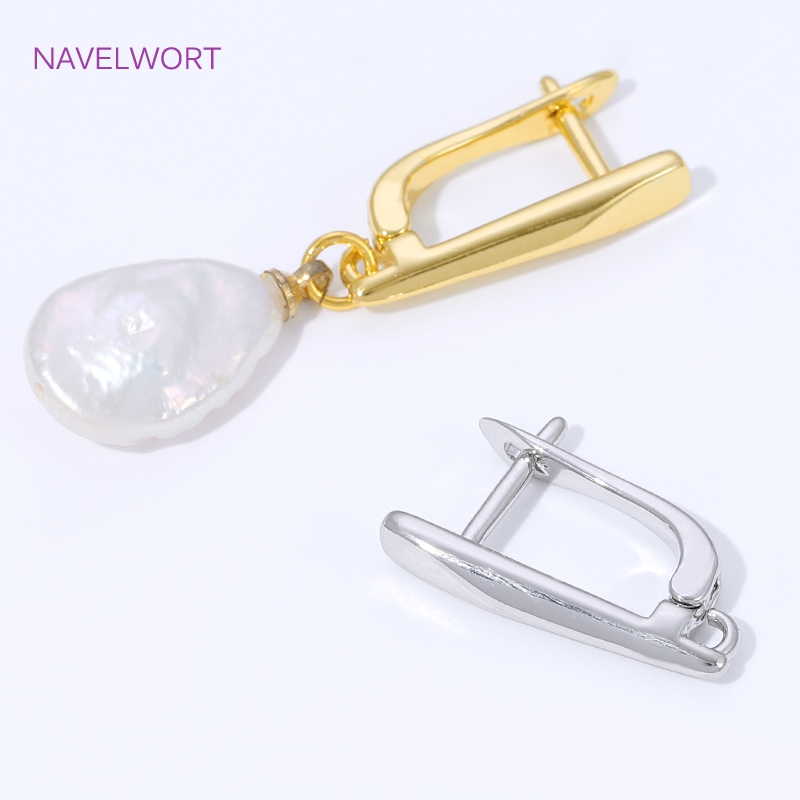 18K vergoldete, glatte Ohrring – Jewelry Making Thread Bewertung und Preis