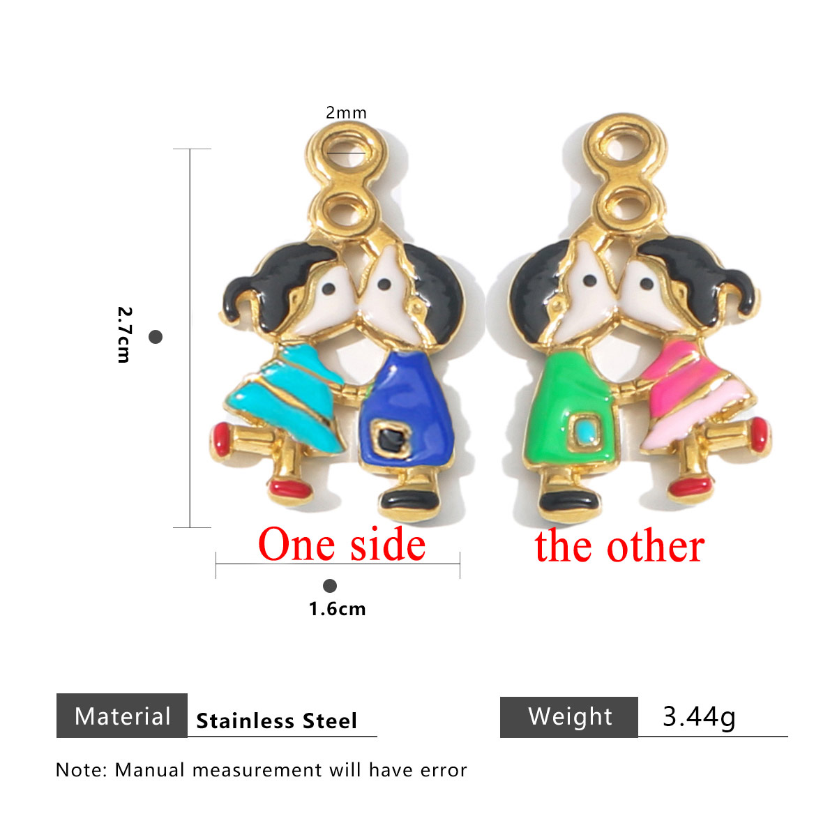2 Stück Edelstahl Charm Paar R – Jewelry Making For Couples Bewertung und Preis
