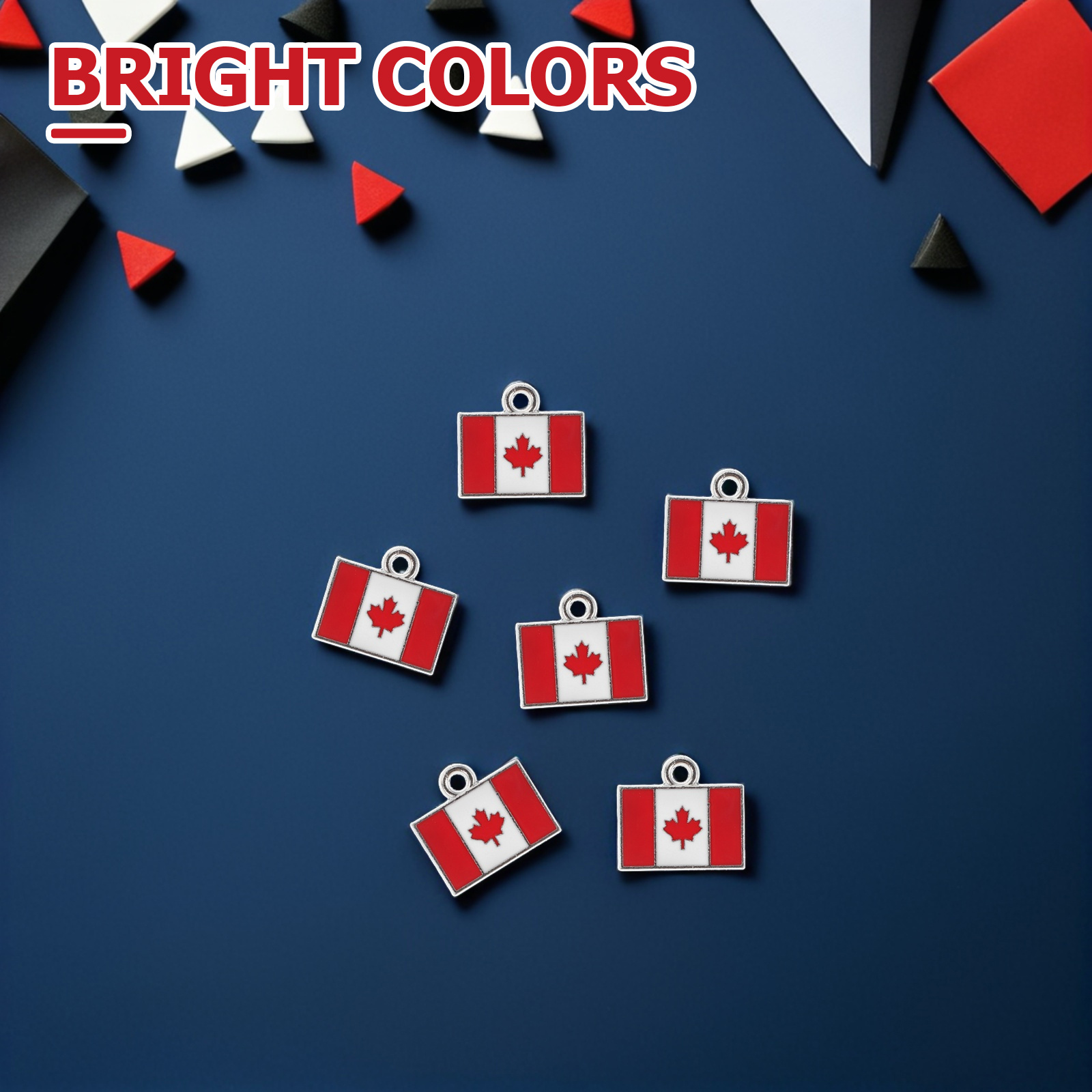 20 Stück Kanada-Flagge-Anhänge – Jewelry Making Supplies Canada Bewertung und Preis