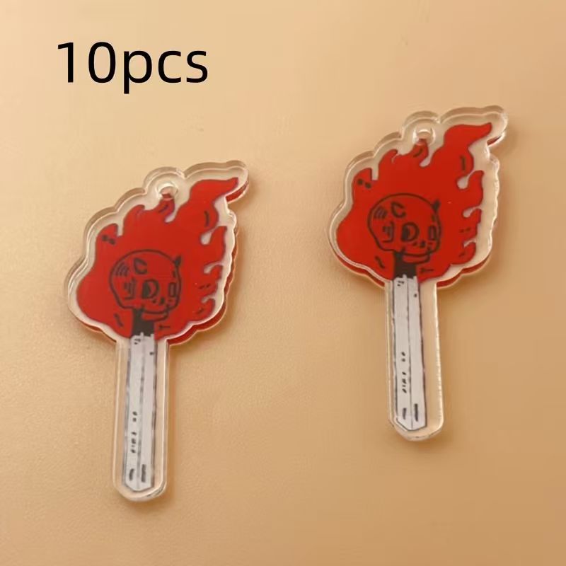 10 Stück Acryl-Totenkopf-Anhän – Jewelry Making Pendants Bewertung und Preis