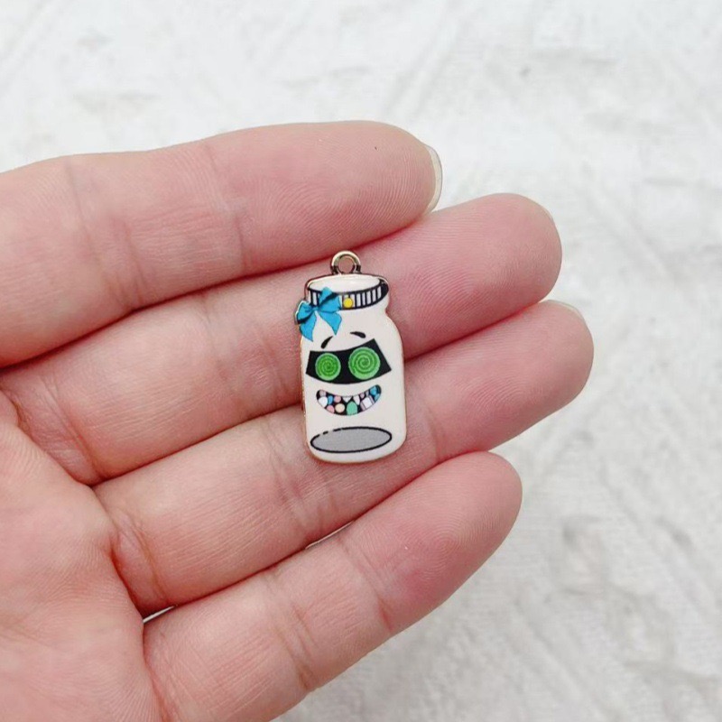 12 Stück bedruckte Flaschenanh – Jewelry Making Pendants Bewertung und Preis