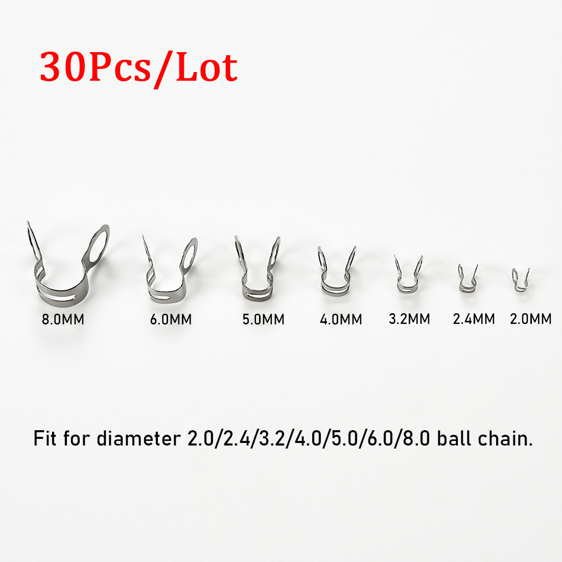 30 Stück Edelstahl-Kugelketten – Jewelry Making Loops Bewertung und Preis