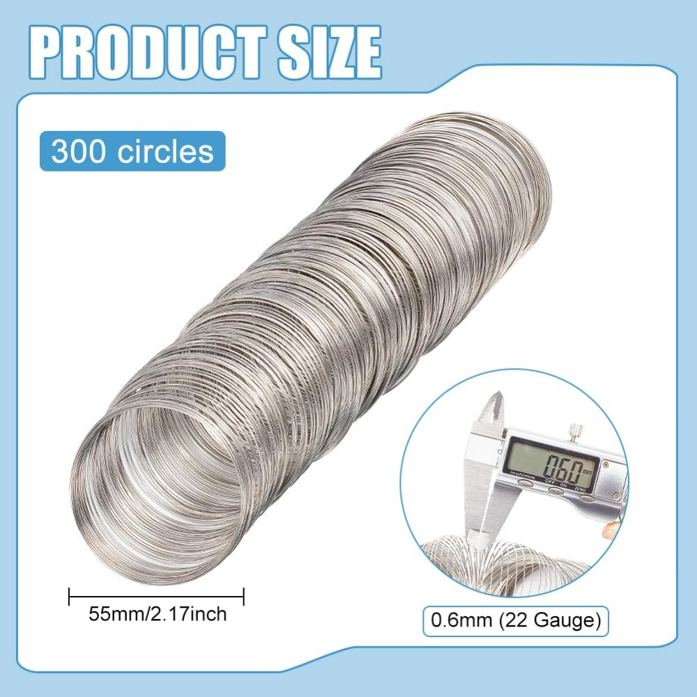 300 Loop-Schmuckdraht, Memory- – Memory Wire Bracelet Bewertung und Preis