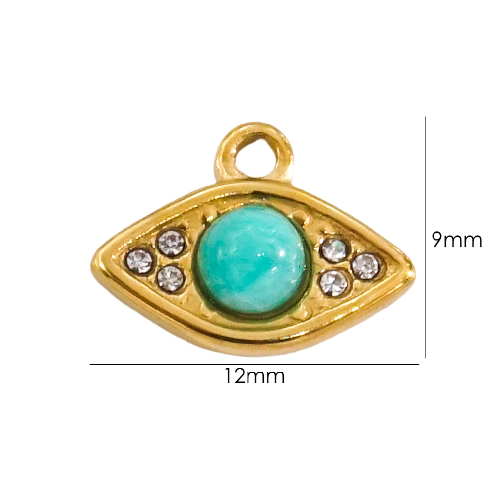 3 Stück Naturstein perlen Eye  – Jewelry Making With Stones Bewertung und Preis