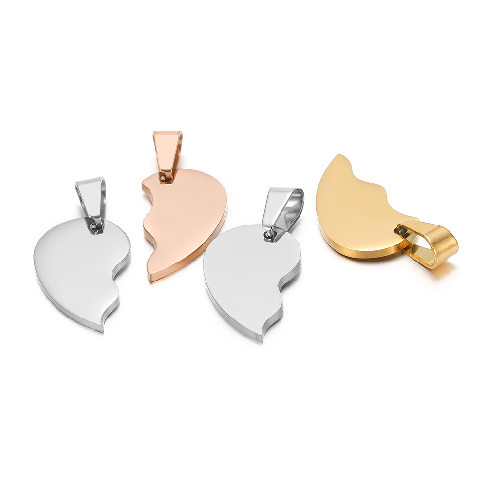 2 Teile/satz Edelstahl Gold Fa – Jewelry Making For Couples Bewertung und Preis