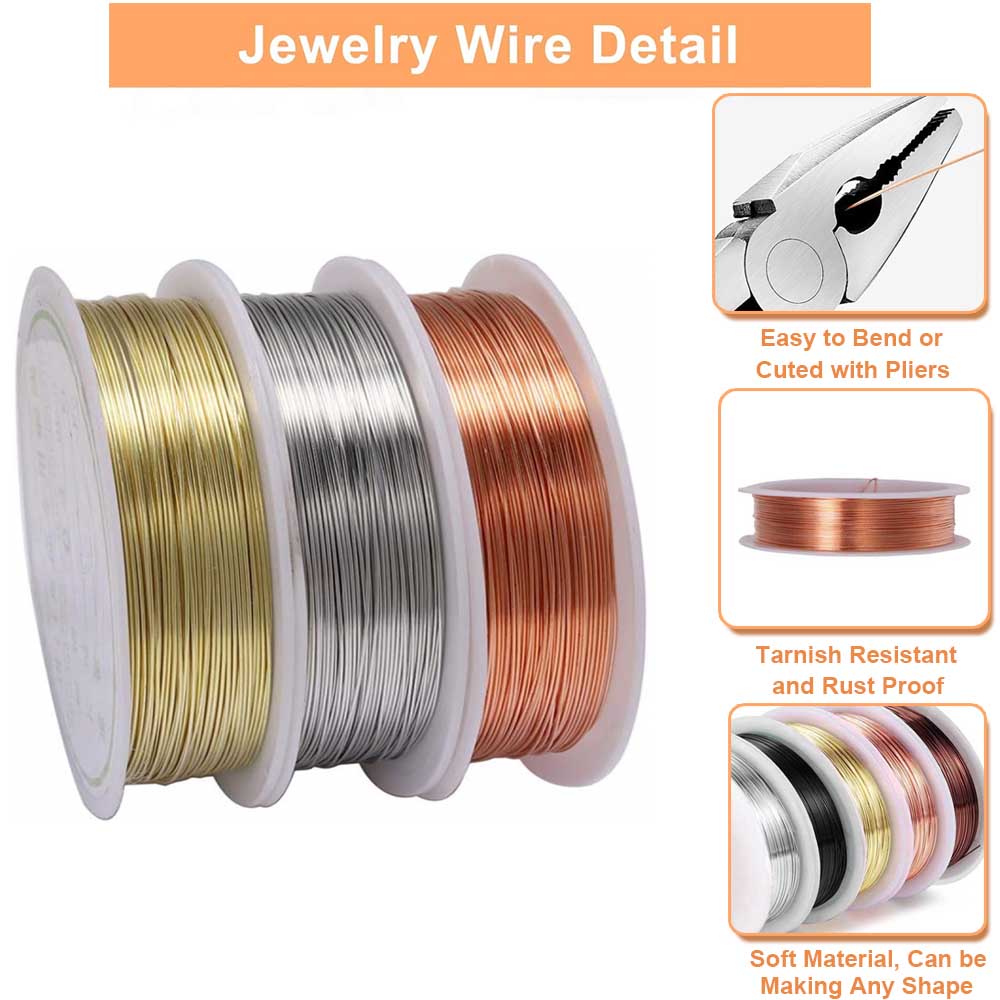 1 Stück 0,2-1mm Kupferdraht fü – Jewelry Making Thread Bewertung und Preis