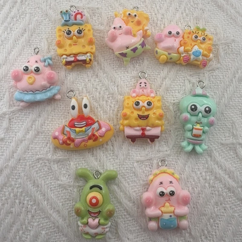 10 Stück Cartoon-Harzanhänger, – Jewelry Making Pendants Bewertung und Preis