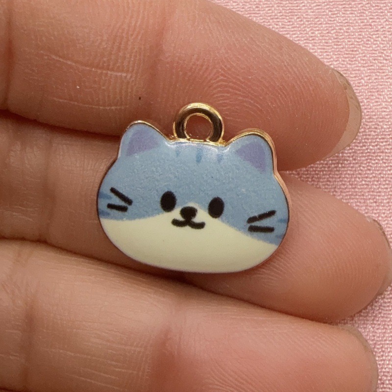 12 Stück bedruckte Katzenkopf- – Jewelry Making Pendants Bewertung und Preis