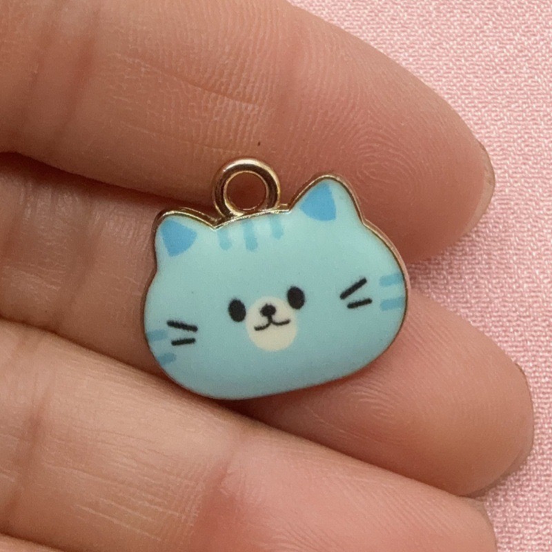 12 Stück bedruckte Katzenkopf- – Jewelry Making Pendants Bewertung und Preis