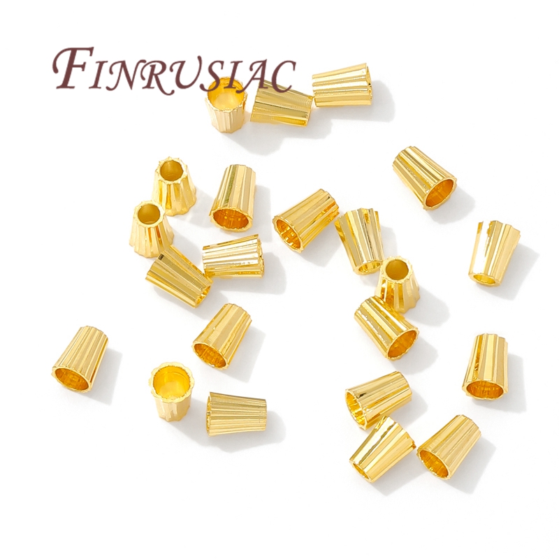 18K vergoldete Messingrohrperl – Crimp Bead Tube Bewertung und Preis